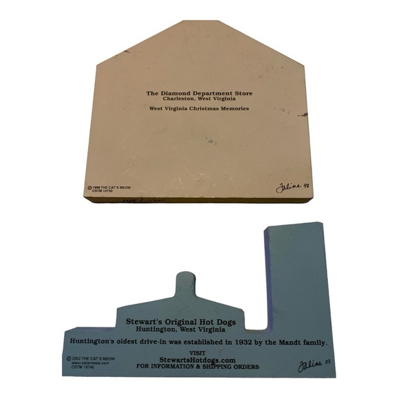 The Cats Meow Americana West Virginia 4pc Wood Building Collection - Picture 2 of 5